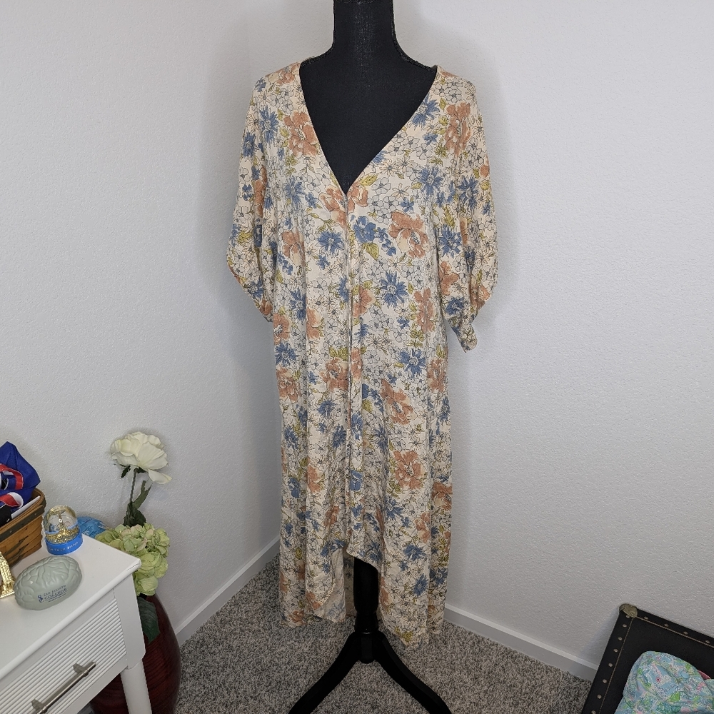 💘 Saltwater Luxe Bloom Festival Kimono Dress (S) - Picture 3 of 6